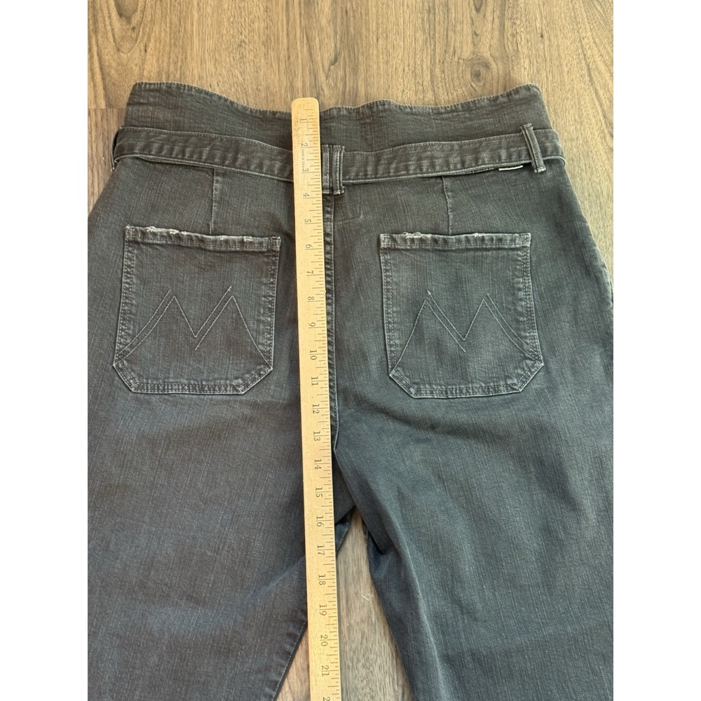 Mother Superior Denim Greaser Paperbag Pleat Jeans 30 Faded Black High Rise - Picture 14 of 15